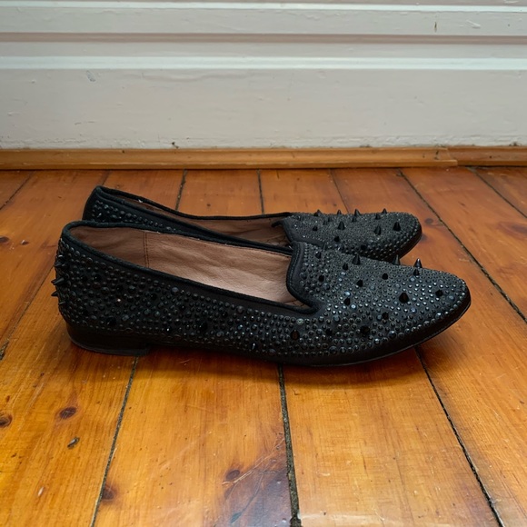 Satin and Spikes Leather Loafer Flat 🖤✨ - Picture 4 of 15